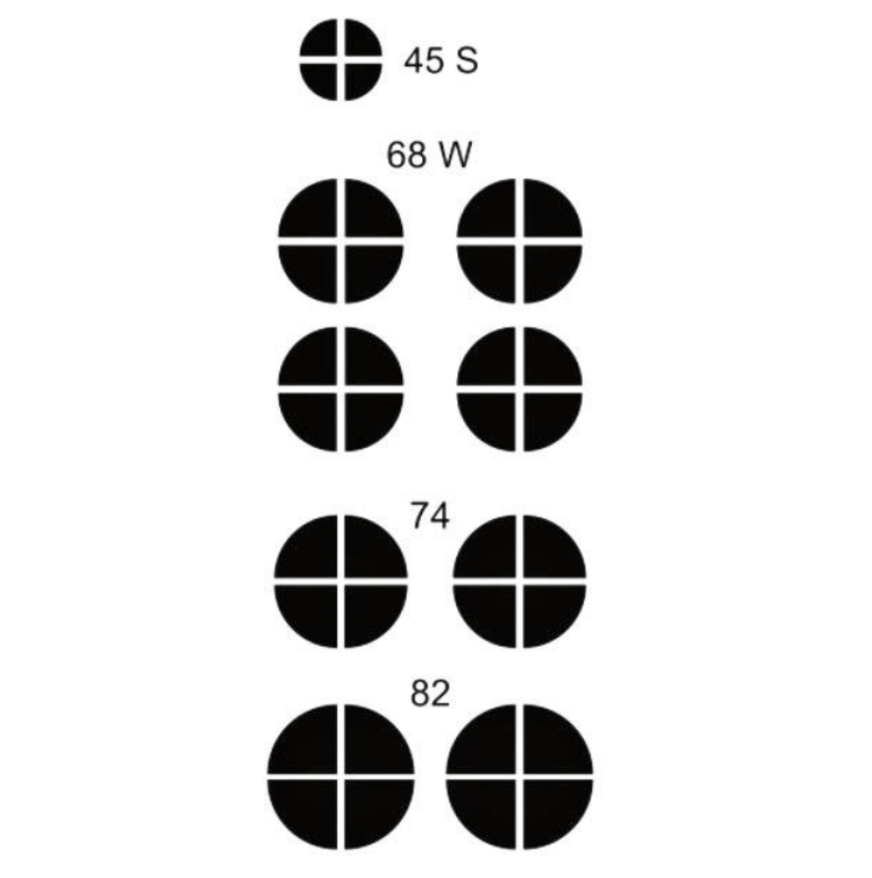 BMW blackout badge set
