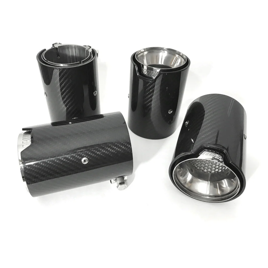 MP carbon exhaust tips - Silver